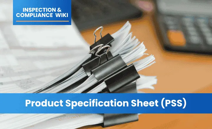 Product Specification Sheet (PSS)